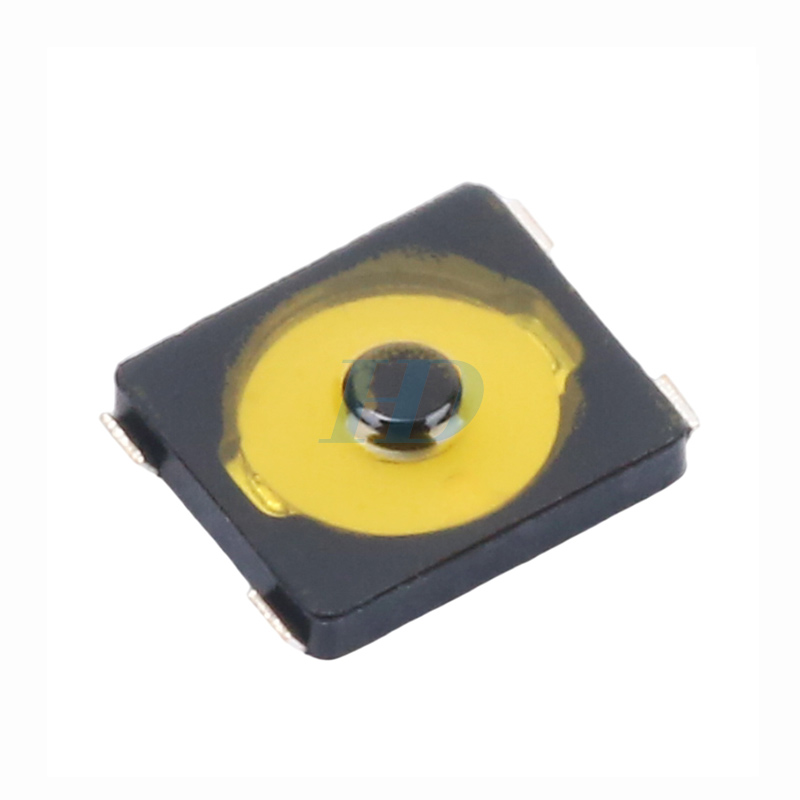 贴片超薄轻触开关 3×2.6×0.65mm 黄膜带点